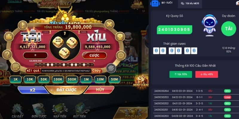 Tool tài xỉu dự đoán kết quả