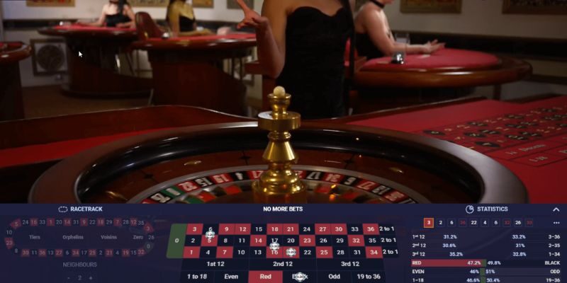 Nên đặt cược theo nhóm số nằm cạnh bánh xe roulette