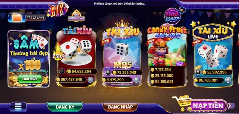 Kho game cá cược tại Rikvip 