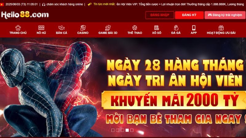 Trang chủ đăng ký tài khoản chính thức của nhà cái Hello88